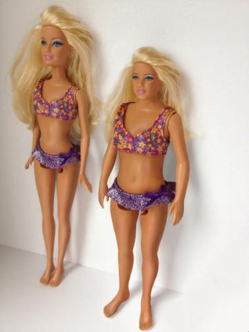Původní vs. nová panenka Barbie Původní vs. nová panenka Barbie