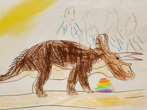Básnička o popleteném dinosaurovi Obrázek Básnička o popleteném dinosaurovi